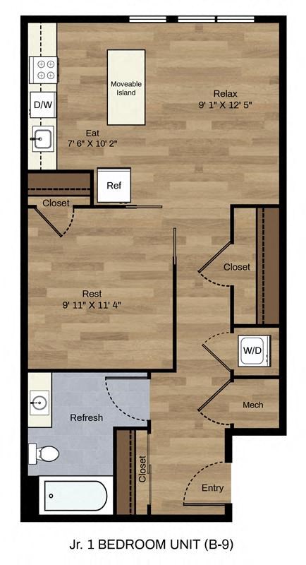 One Bedroom One Bath